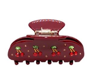 Крабик для волос EMI JAY Sweetheart Clip in Bordeaux Cherry Pie