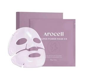 Гідрогелева маска з колагеном та 10 видами гіалуронової кислоти AROCELL Super Power Mask EX 4 шт