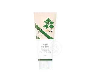 Заспокійлива очищуюча пінка з морським полином ROUND LAB Mugwort Calming Cleanser 150 мл