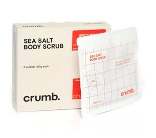 Сольовий скраб для тіла з AHA-кислотами CRUMB Spicy Rum 5 саше х 60 г