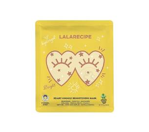 Освітлювальна гідрогелева маска для шкіри навколо очей LALARECIPE Heart Goggle Brightening Mask 7 г