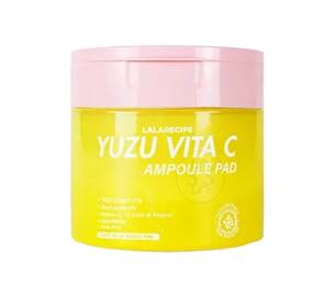 Вітамінні педи для обличчя з екстрактом юдзу LALARECIPE Yuzu Vita C Ampoule Pad 80 шт