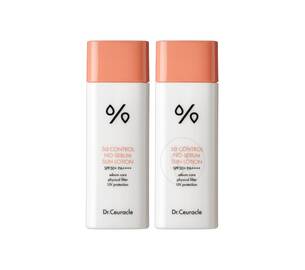 Набор матирующих солнцезащитных кремов DR. CEURACLE 5α Control No Sebum Sun Lotion SPF 50 PA++++ 2 шт (cрок до 24.11.2025)