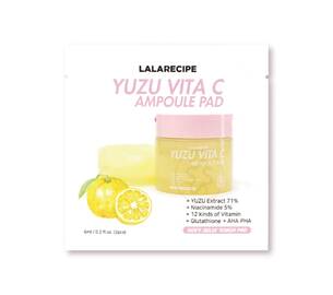Вітамінні педи для обличчя з екстрактом юдзу LALARECIPE Yuzu Vita C Ampoule Pad 2 шт