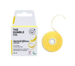 Зубна нитка-флос зі смаком лимону THE HUMBLE CO Dental Floss Lemon 50 м