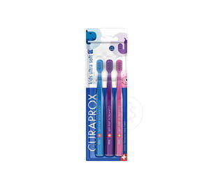 Набір дитячих зубних щіток CURAPROX Kids Ultra Soft 5500 3 шт