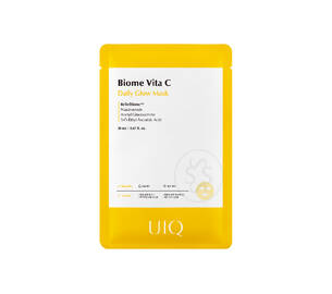 Освітлювальна тканинна маска з вітаміном C UIQ Biome Vita C Daily Glow Mask 20 мл