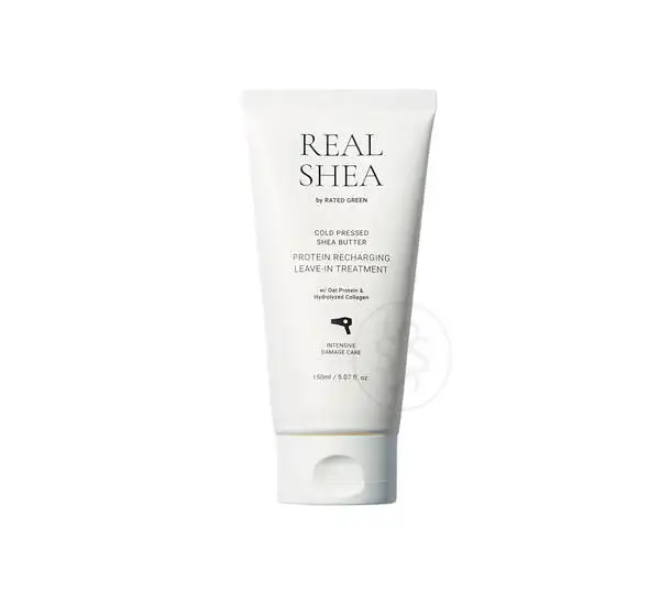 Термозащитный восстанавливающий крем для волос с маслом ши Rated Green REAL SHEA COLD PRESSED SHEA BUTTER LEAVE-IN TREATMENT 150 ml