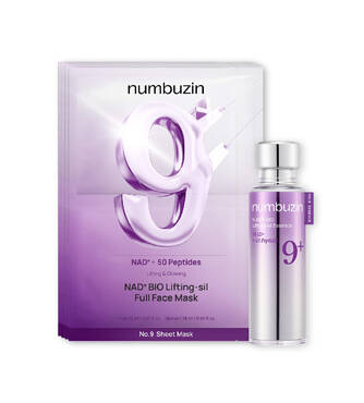 Набір для пружності шкіри NUMBUZIN No.9 NAD Bio Lifting Essence 50 мл та No.9 NAD+ Bio Lifting-sil Full Face Mask 1 шт - Фото №1
