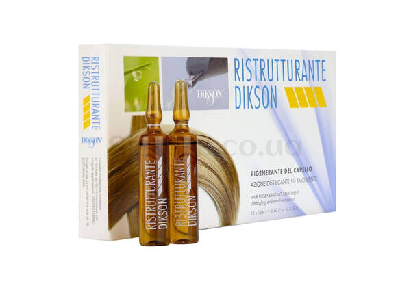 Восстанавливающий комплекс для волос Dikson Ristrutturante - 12*12 ml - Фото №1