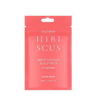 Увлажняющая маска с соком гибискуса Rated Green Cold Brew Hibiscus Moisturizing Scalp Pack 50 ml - Фото №1