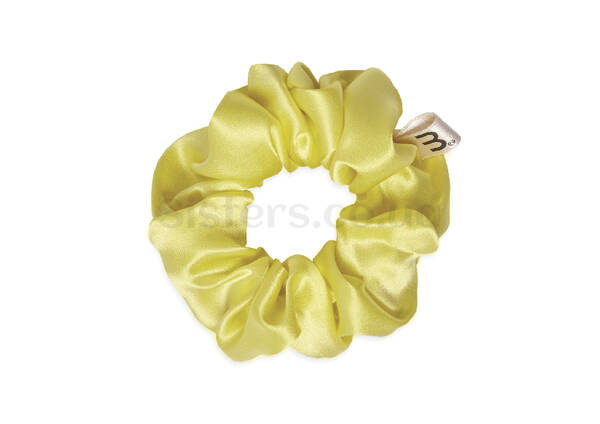 Резинка для волосся MON MOU з натурального шовку 1 штука жовта - Фото №1