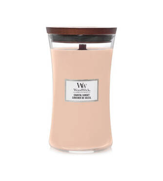 Ароматична свічка з ароматом цитрусових, кокоса і ванілі WOODWICK Coastal Sunset 609 г - Фото №1