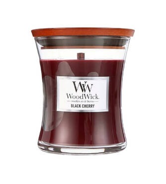 Ароматична свічка з ароматом соковитої черешні WOODWICK Black Cherry 85 г - Фото №1