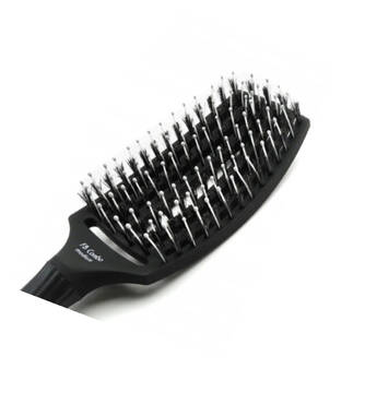 Щітка масажна OLIVIA GARDEN Finger Brush Combo Medium Black - Фото №2