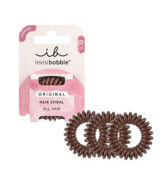 Резинка-браслет для волосся INVISIBOBBLE Original Pretzel Brown 3 шт - Фото №2
