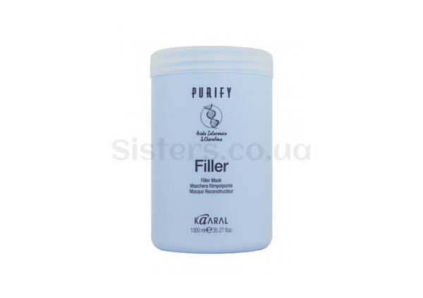 Маска-філлер для волосся з кератином і гіалуроновою кислотою KAARAL Purify Filler Mask 1000 мл - Фото №1