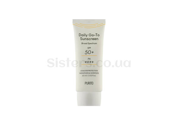 Сонцезахисний крем для обличчя PURITO Daily Go-To Sunscreen SPF 50+/PA++++  60 мл - Фото №1