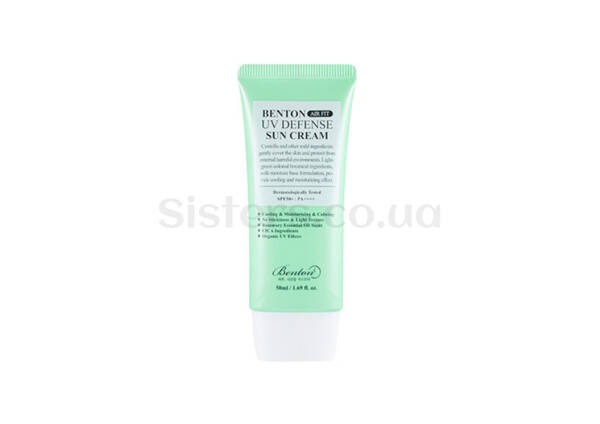 Легкий сонцезахисний крем з центелою BENTON Air Fit UV Defense Sun Cream SPF 50+/PA++++ 50 мл - Фото №1