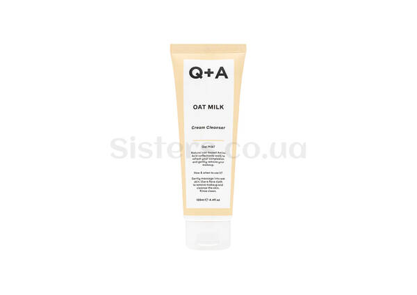 Засіб для очищення обличчя Q+A Oat Milk Cream Cleanser 125 мл - Фото №1
