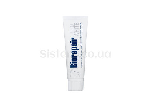 Зубная паста для натуральнй белизны зубов BIOREPAIR Plus Pro White 75 мл - Фото №1