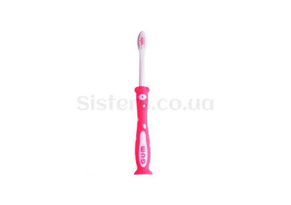 Зубна щітка для дітей GUM Kids Monster 2+ Soft Pink - Фото №1