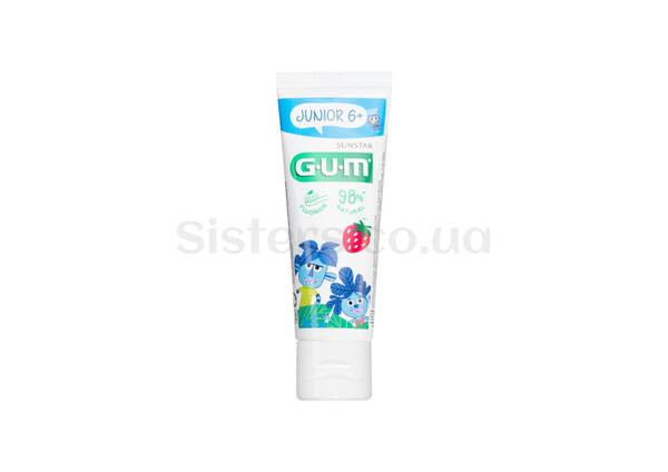 Зубна паста-гель GUM Junior 6+ Strawberry 50 мл - Фото №1