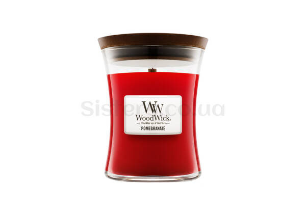 Ароматическая свеча с ароматом граната и смородины WOODWICK Pomegranate 275 г - Фото №1