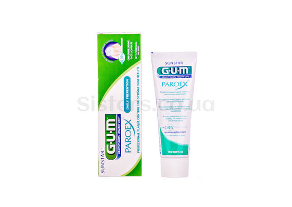 Щоденна зубна паста GUM Paroex 0,06% хлоргексидина + СРС 75 мл - Фото №1