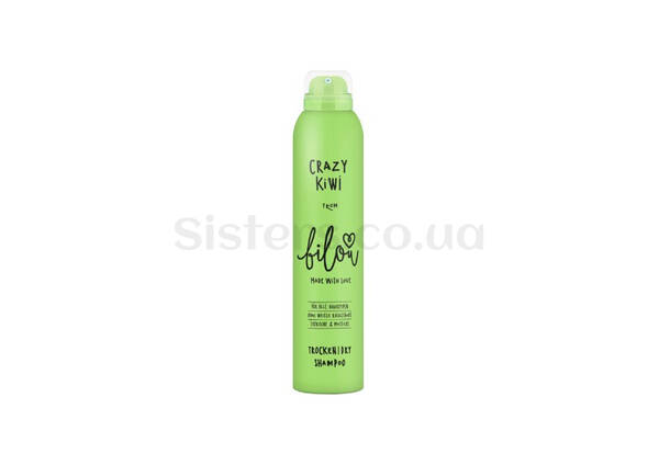 Сухий шампунь для волосся з ароматом ківі з морозивом BILOU Crazy Kiwi Dry Shampoo 200 мл - Фото №1