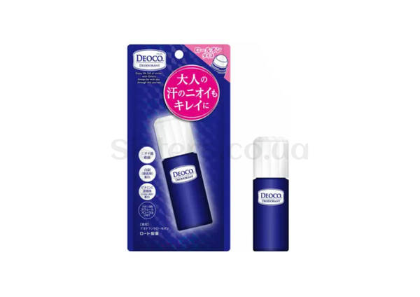 Роликовий дезодорант для усунення вікового запаху ROHTO Deoco Medicated Roll-On 30 мл - Фото №1