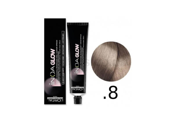 Крем-фарба для волосся без аміаку .8 L'OREAL PROFESSIONNEL Inoa Glow Карамель 60 г - Фото №1