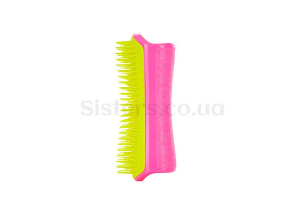 Щетка для вычесывания собаки PET TEEZER Detangling & Dog Grooming Brush Pink Yellow - Фото №2