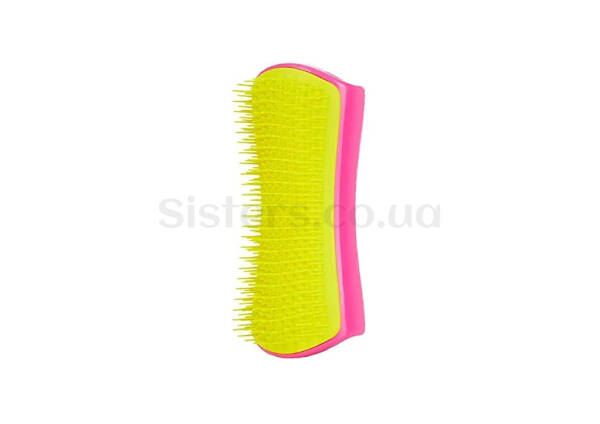 Щетка для вычесывания собаки PET TEEZER Detangling & Dog Grooming Brush Pink Yellow - Фото №1