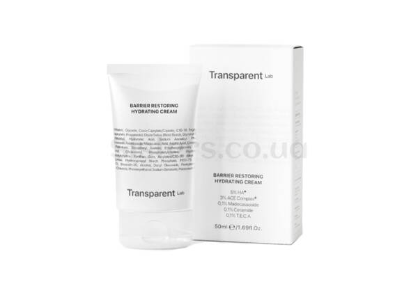 Ультраувлажняющий крем TRANSPARENT-LAB Barrier Restoring Hydrating Cream 50 мл - Фото №1