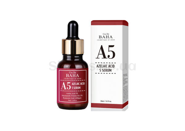 Противовоспалительная сыворотка с азелаиновой кислотой COS DE BAHA A5 Azelaic Acid 5 Serum 30 мл - Фото №1