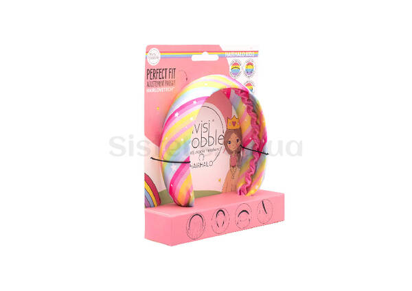 Детский обруч для волос INVISIBOBBLE Hairhalo Cotton Rainbow Crown - Фото №2