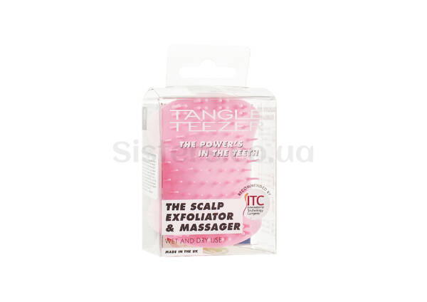 Щітка для масажу голови TANGLE TEEZER The Scalp Exfoliator & Massager Pretty Pink - Фото №2