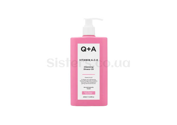 Вітамінізована олія для душу Q+A Vitamin A.C.E Cleansing Shower Oil 250 мл - Фото №1
