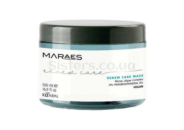 Маска для відновлення волосся з комплексом водоростей KAARAL Maraes Renew Care Mask 500 мл - Фото №1