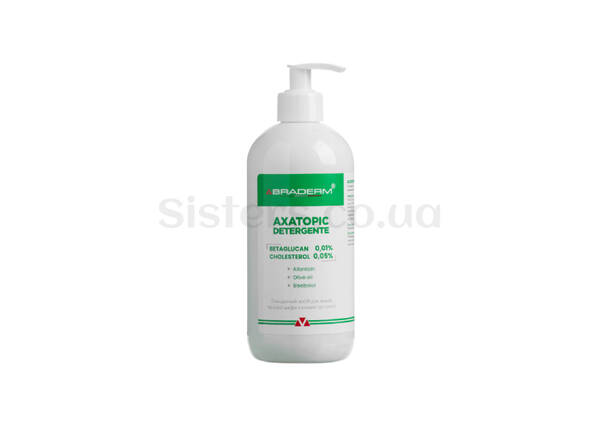 Гель для очищення атопічної шкіри BRADERM Axatopic Detergent 500 мл - Фото №1