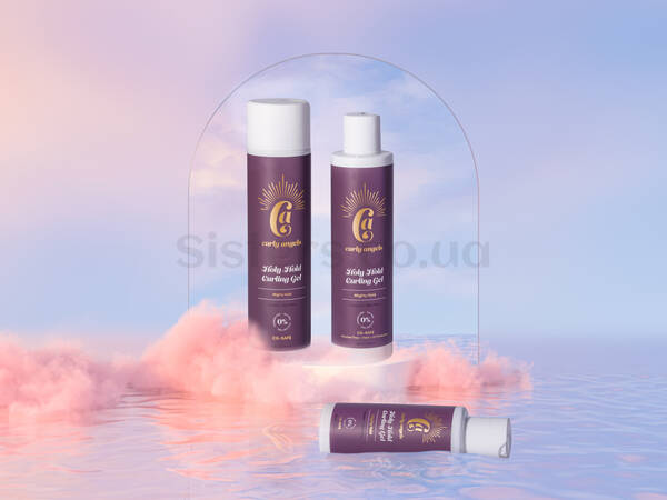 Фіксуючий гель для формування кучерів CURLY ANGELS Holy Hold Curling Gel Strong Hold 250 мл - Фото №2