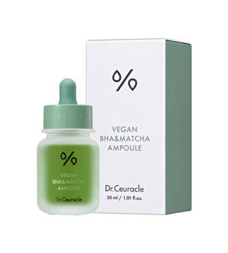 Ампульна сироватка з BHA кислотою та екстрактом матчa DR. CEURACLE Vegan BHA&Matcha Ampoule 30 мл - Фото №1