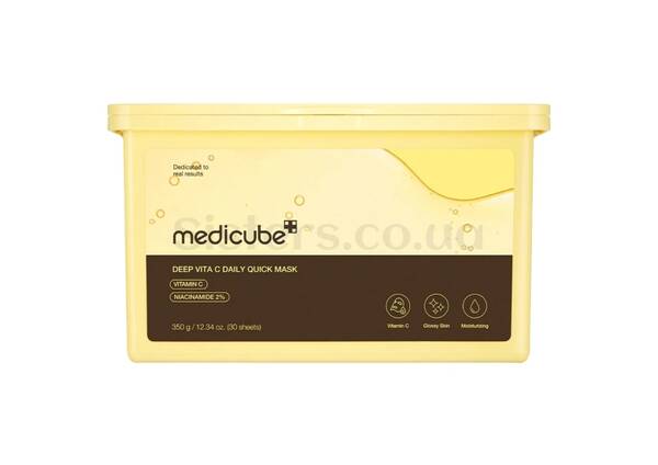 Щоденні маски для швидкого відновлення MEDICUBE Deep Vita C Daily Quick Mask 30 шт - Фото №1