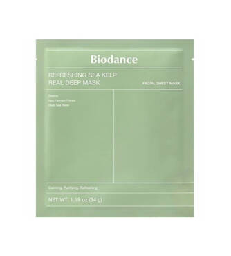 Ночная гидрогелевая маска для лица с морскими водорослями BIODANCE Refreshing Sea Kelp Real Deep Mask 1 шт - Фото №1