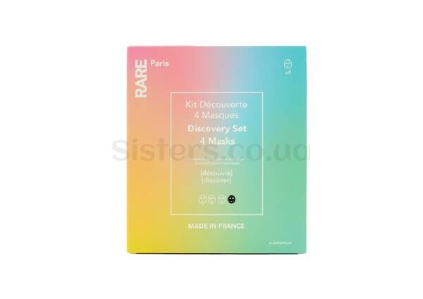 Набір з чотирьох масок для обличчя RARE PARIS Box of 4 Face Mask  - Фото №1