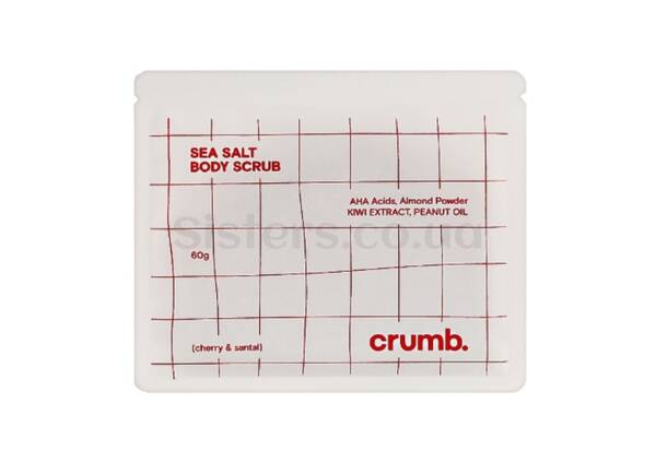 Сольовий скраб для тіла з AHA-кислотами CRUMB Cherry & Santal 1 саше х 60 г - Фото №1