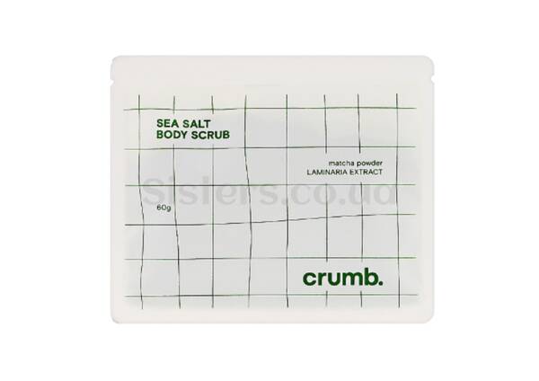 Сольовий скраб для тіла CRUMB з пудрою Matcha та екстрактом ламінарії 1 саше х 60 г - Фото №1