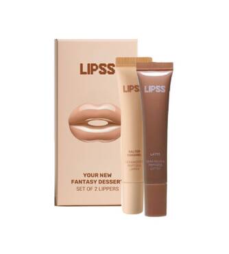 Набір блисків для губ LIPSS Lipper Salted Caramel and Latte Lip Gloss 2 шт - Фото №1