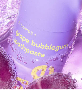 Зубна паста зі смаком виноградної жуйки  HISMILE Grape Bubblegum Toothpaste 60 г - Фото №2